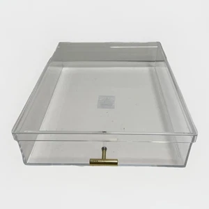 Threshold Acrylic Letter Size Box - Lidded box helps keep dust and debris out - Picture 1 of 2