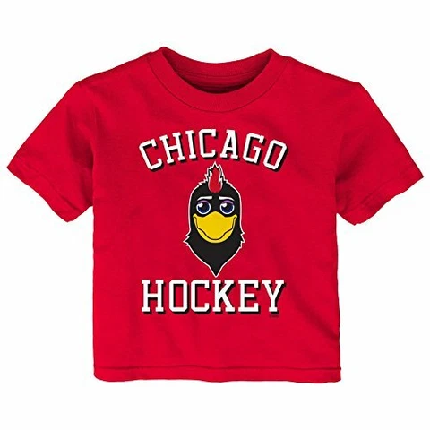 Outerstuff NHL Chicago Blackhawks Children Unisex Hello Mascot Short Sleeve T Cover