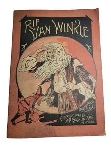 Rip Van Winkle 1889 Mcloughlin Bros New York Robin Hood Series Booklet - Picture 1 of 5