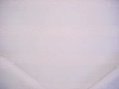 1Y Link 96 Large Chenille Stripe Sugar White Outdoor Patio Upholstery Fabric - Image 1 of 4