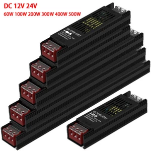 60-500W LED Lamp Slot Power Supply Ultra Thin LED Strip Light Driver Transformer - Picture 1 of 18