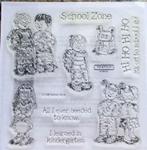 Close To My Heart School Zone Clear Acrylic Stamps D1168 - Picture 1 of 2