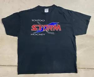 Camiseta de hockey Toledo Storm 1991 vintage XL negra rara arena deportiva años 90’s - Imagen 1 de 2