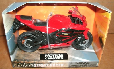 1/18 Scale Honda CBR600RR Plastic Motorcycle Model Motor Bike - Red Street Racer - Image 1 of 2