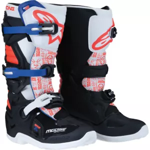 Moose Racing Tech 7S Youth Boots by Alpinestars Red 4 0215024-1297-4 - Picture 1 of 1