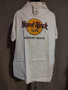 Hard Rock Cafe Newport Strand T-Shirt groß weiß klassisch kurzärmelig - Bild 1 von 3