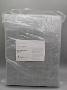 Pottery Barn Belgian Linen Unlined Curtain Chambray 50 x 96" 3 In 1 Pole Top - Picture 1 of 7