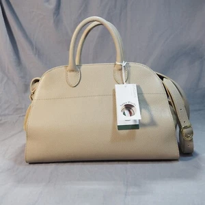 Anna Paola Riva Bag Cappuccino Leather Viral Commuter Satchel Purse Hand Italian - Bild 1 von 14