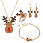 4 Pcs Christmas Earrings Dangle Cosplay Costume Ornament Christmas Jewelery Set