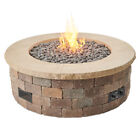 Outdoor Greatroom Diy Bronson Paver Fire Pit Kit, Ei, Ng, Tan Top, 51.25In.