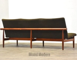 Finn Juhl Green Japan 3 Seater Teak Sofa Mid Century Danish Modern - Picture 1 of 10