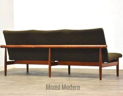 Finn Juhl Green Japan 3 Seater Teak Sofa Mid Century Danish Modern - Image 1 of 4