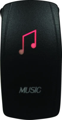 DragonFire Racing Lighted Switch Music On/Off Red | 521380 - Image 1 of 3