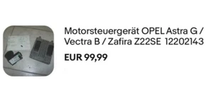 Opel Motorsteuergerät inkl. Chip und Lesespule gebraucht Z22SE 12202143. - Bild 1 von 1