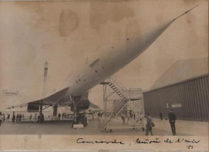 CONCORDE AT MUSEE DE L'AIR VINTAGE PHOTO - Picture 1 of 2