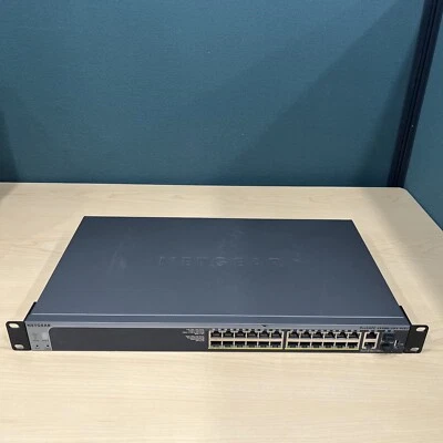 Netgear S3300-28X ProSAFE 24-Port Gigabit Stackable Smart Switch W/ 4 10G Uplink - Image 1 of 4