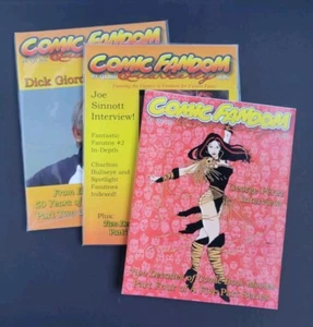 Posten Comic Fandom vierteljährliche Zeitschriften #3, #4, #8 DC - Bild 1 von 3