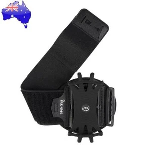 Outdoor Sport Phone Wrist Holder Removable Rotating Phone Armband (Black) - Zdjęcie 1 z 12