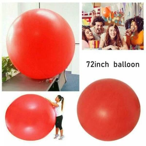 Enorme Globo Rojo 72 Pulgadas Huevo Gigante Jumbo Gigante para Divertido Juego Fiesta Decoración - Imagen 1 de 7