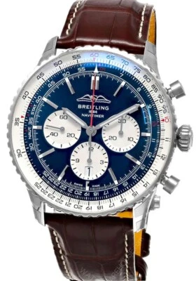 Reloj Breitling Navitimer B01 cronógrafo 46 mm cuero para hombre AB0137211C1P1 Foto 1 de 4