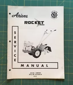1962 ARIENS ROCKET SERVICE MANUAL, ROTOTILLER, 12 Pages - Picture 1 of 5