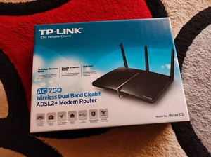 TP-LINK Archer D2 AC750 ADSL2+ MODEM ROUTER - Foto 1 di 5