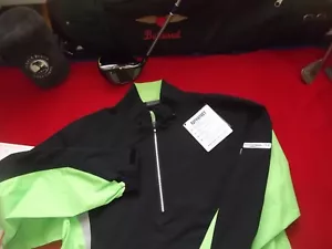 FootJoy DryJoys Hydrolite Golf Rain Shirt SMALL 23744 Black Green - TOP QUALITY - Picture 1 of 8