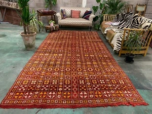 X Alfombra grande vintage marroquí 361x181 cm Atlas bereber, tribal - Imagen 1 de 10