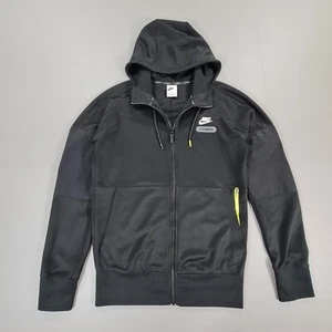 Nike Air Max Hombres Sudadera con Capucha Negra XS Cremallera Completa Chaqueta de Pista con Capucha FB1435 010 - Imagen 1 de 11