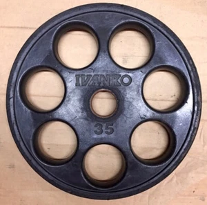 35 lbs Ivanko Revolver Rubber Coated Olympic Weight Plates - PRICE PER PLATE - Picture 1 of 3