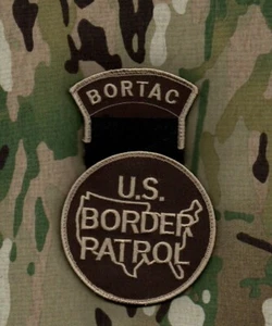 UNITED STATES BORDER SECURITY SP OPS GROUP velkrö (BORTAC TAB + INSIGNIA) 2-PC - Picture 1 of 10