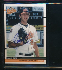 2001 Grandstand #21 Scott Rice Bluefield Orioles Signed Autograph (DO78) SWSW6