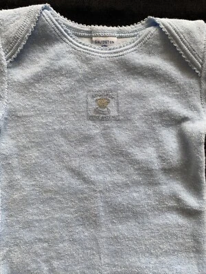 Petit Bateau NWOT Blue Terrycloth Long Sleeved Top- 6 Months - Image 1 of 4