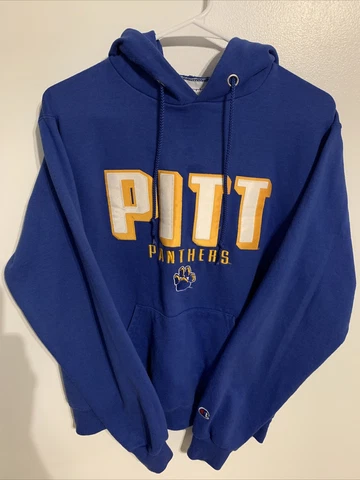 Champion Womens Pull over  Hoodie Sweatshirt Small Pittsburgh Panthers Football Cover