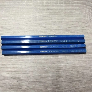 MATITA BLU GRANDE  PRESBITERO  X LE FERROVIE DELLO STATO ANNI 30 40 - Foto 1 di 6