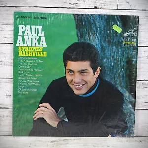 PAUL ANKA 'Strictly Nashville' 33rpm (EX+) 12" Vinyl Record 1966 Stereo TESTED - Foto 1 di 5