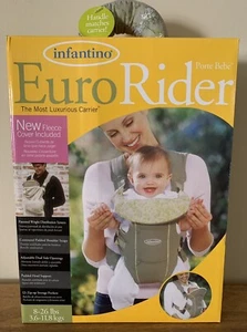 Portabebés Frontal Acolchado 8-26 libras Cubierta de Vellón Infantino Lujo Beige Tostado Caqui - Imagen 1 de 11