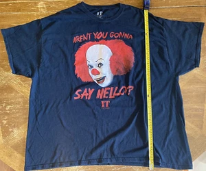It The Movie Shirt XXXL Pennywise Clown Arent You Gonna Say Hello Stephen King - Picture 1 of 4