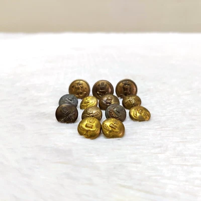 Vintage National Emblem Logo Brass Buttons Set of 13 Pcs Rare Collectible BTN34 - Image 1 of 4