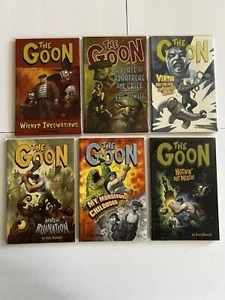 Lot of 8 The Goon Vol 1-7 Dark Horse Graphic Novel, 1,2,3,4,5,7 - Picture 1 of 9