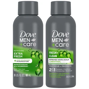 Dove Men+Care Travel Essentials Bundle – Extra Fresh Body & Face Wash & Fresh + - Picture 1 of 7