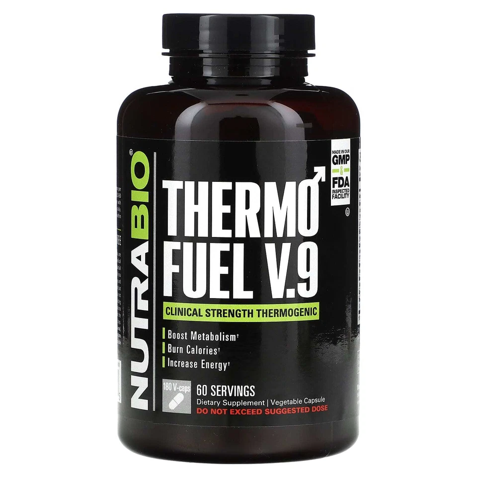 2 X Nutrabio Labs, ThermoFuel V.9 para homens, 180 V-Caps - Imagem 1 de 2