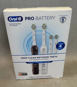 Oral-B Pro batteriebetriebene elektrische Zahnbürste 2 Stück - NIE BENUTZT! - Bild 1 von 11