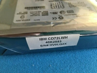 IBM 40K2553  CD72LWH DAT72 36/72GB SCSI LVD int. Tape Drive TD6100-621  - Image 1 of 4