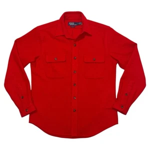 Polo Ralph Lauren maglia da lavoro in twill di lana vestibilità classica taglia media rossa - Foto 1 di 4