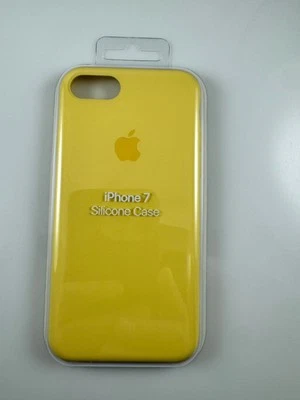 NEW in box Original OEM Apple Silicone Case for iPhone 7 8 SE2 SE3 Pollen yellow - Image 1 of 3
