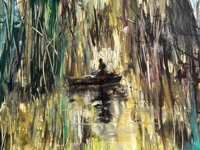 MUSEO EXHIBIDO PINTURA VELEROS NÁUTICO CUBISTA ABSTRACTO NUEVA YORK PLATA Foto 1 de 4