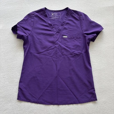 FIGS Women Small Scrub Top Tech Collection Catarina One Pocket Purple FW1000 - Image 1 of 4