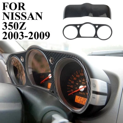 Panel de instrumentos estilo fibra de carbono cubierta superior ajuste para Nissan 350Z Foto 1 de 4