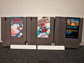 Kirby's Adventure + Super Mario Bros 2 + Excitebike NES Modul Bundle PAL